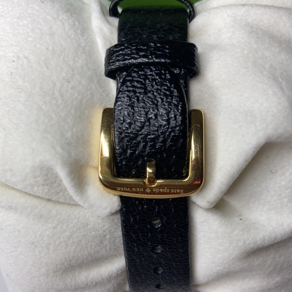 🆕 NWOB Kate Spade Black Genuine Leather Watch - Picture 5 of 9
